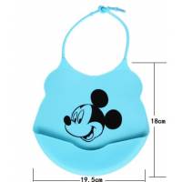 Детский фартук силиконовый слюнявчик  для кормления малышей 