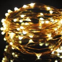 Светодиодная беспроводная LED гирлянда, Гирлянда КАПЕЛЬКИ - 5 метров 50 светодиодов