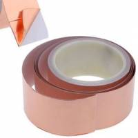  Медная фольга лента односторонняя токопроводящая 50мм х 10м