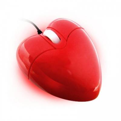 USB оптична миша мишка Серце